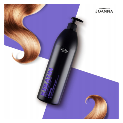 JOANNA Professional Keratin Szampon do Włosów Odbudowujący z KERATYNĄ 1L