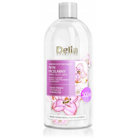 Delia OCZYSZCZAJĄCY Płyn Micelarny 500ml