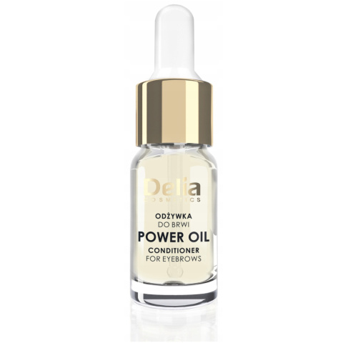 DELIA Odżywka do Brwi z zakraplaczem POWER OIL 40% Olej Rycynowy 10ml