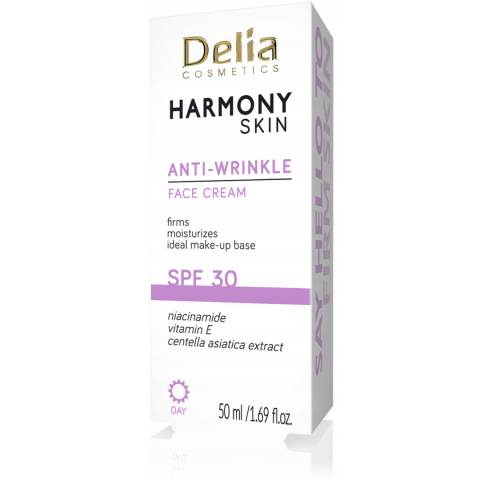 Delia Przeciwzmarszczkowy Krem z Filtrem 30 SPF HARMONY SKIN 50 ml