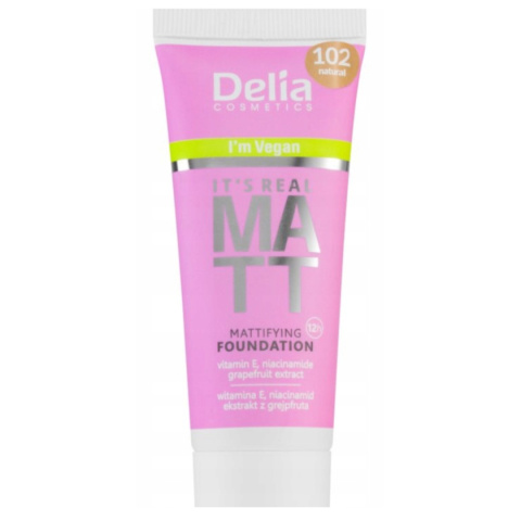 Delia Real Matt 102 Podkład Matujący 30ml