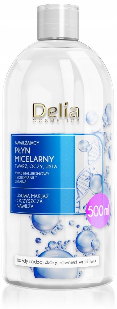 DELIA Nawilżający płyn micelarny, 500ml