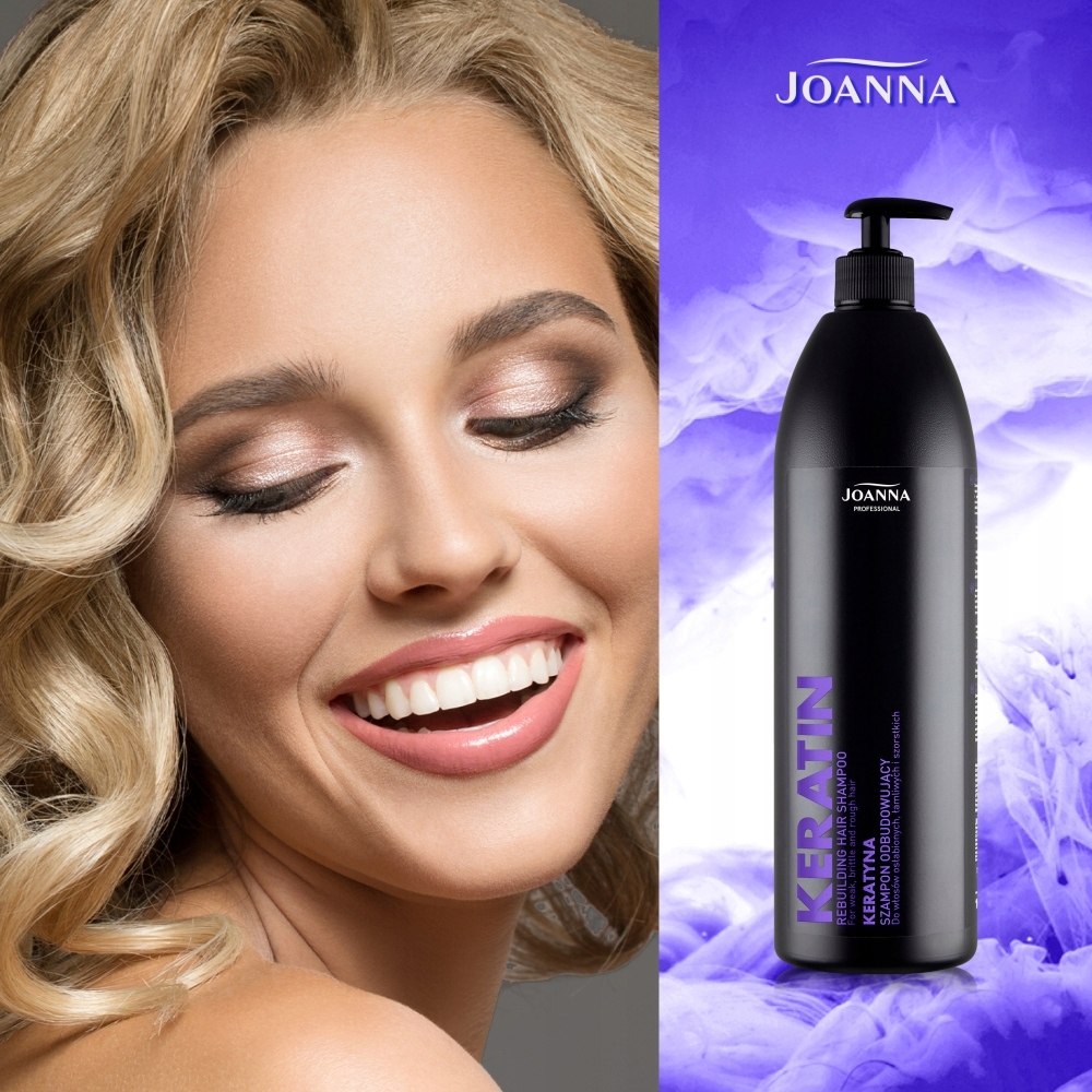 JOANNA Professional Keratin szampon do włosów odbudowujący z keratyną 1L Marka Joanna